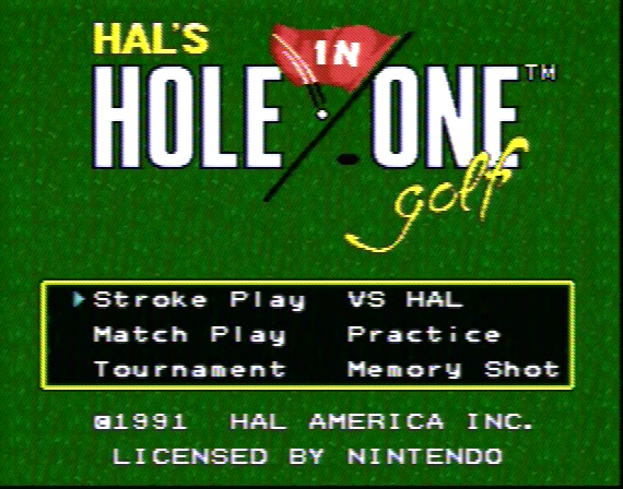 Hole in One Golf SNES Composite - 55737 Colors