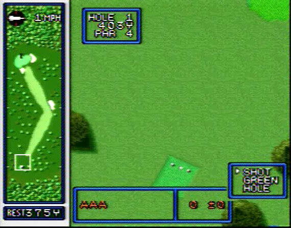 Hole in One Golf SNES Composite - 75716 Colors
