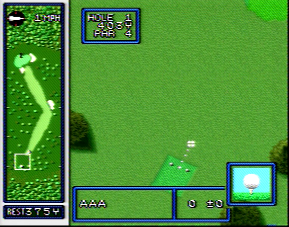 Hole in One Golf SNES Composite - 75145 Colors