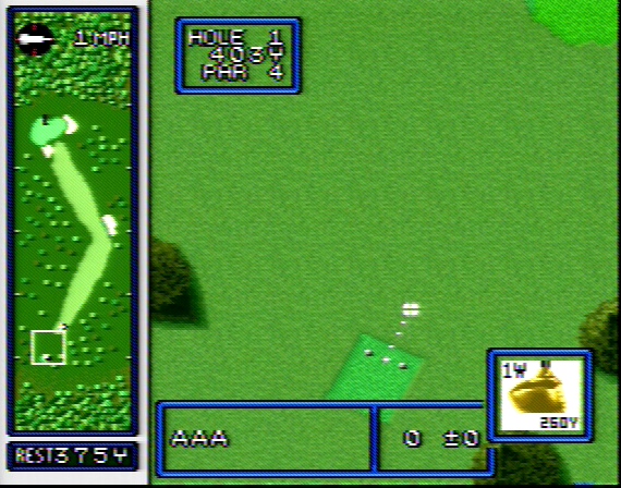 Hole in One Golf SNES Composite - 74374 Colors