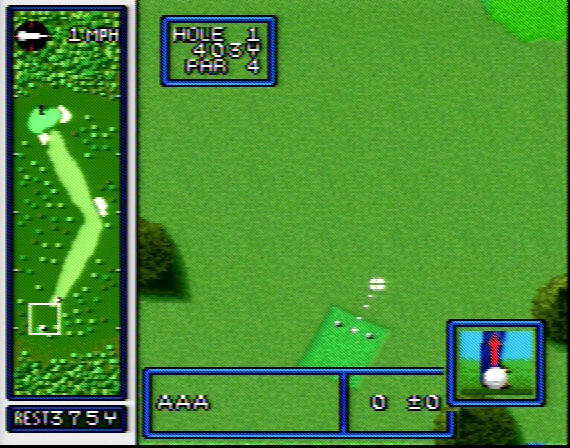 Hole in One Golf SNES Composite - 76218 Colors