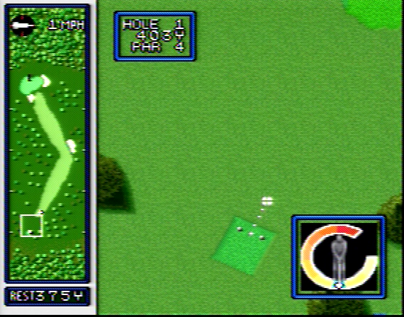 Hole in One Golf SNES Composite - 71070 Colors