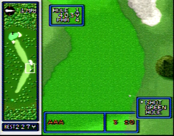 Hole in One Golf SNES Composite - 92788 Colors