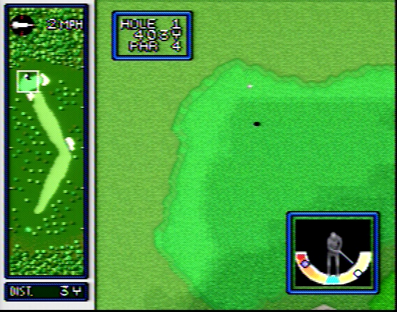 Hole in One Golf SNES Composite - 90095 Colors