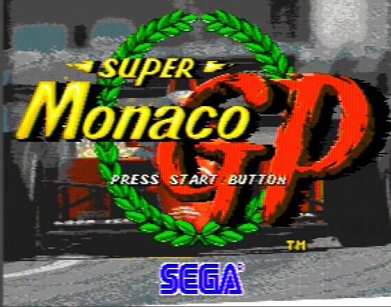 Super Monaco GP Genesis 1 32X Composite - 69303 Colors