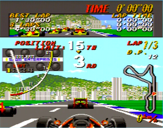 Super Monaco GP Genesis 1 32X Composite - 103659 Colors