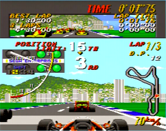 Super Monaco GP Genesis 1 32X Composite - 104430 Colors