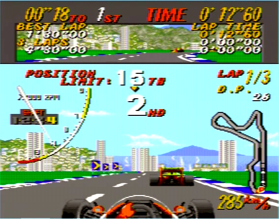 Super Monaco GP Genesis 1  32X Composite - 103774 Colors