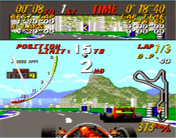 Super Monaco GP Genesis 1 32X Composite - 99425 Colors