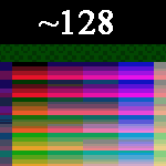 Up to 128 Colors On Screen At Once