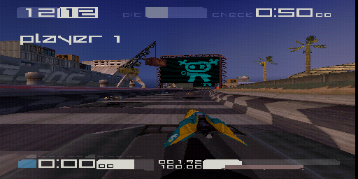 Wipeout 3 Emulation shot - PSX Emulator 1.7 512x256